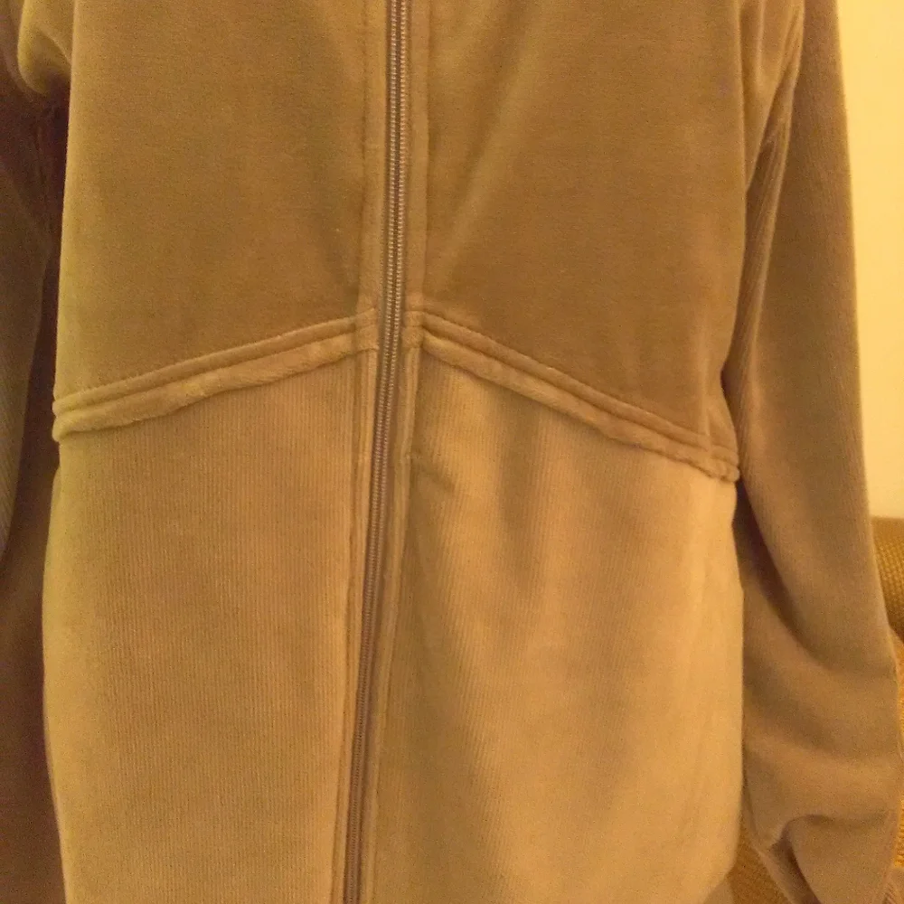 VINTAGE DKNY ACTIVE GREEN VELOUR TRACKSUIT 2 PC PANT SET W/ HOODY Sz. XL MINT - Picture 7 of 8